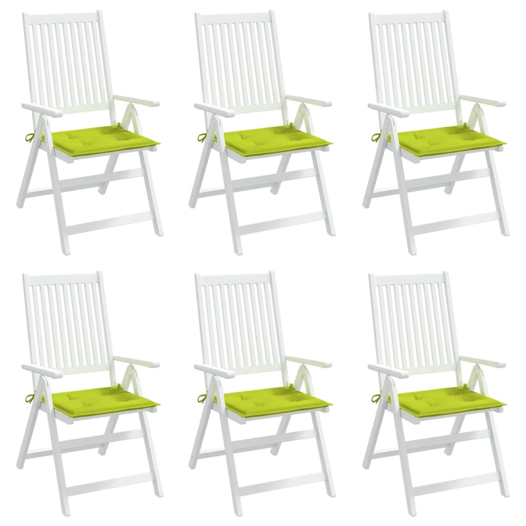 vidaXL Perne scaune de grădină 6 buc. verde 50x50x3 cm țesătură Oxford vidaXL Perne scaune de grădină 6 buc. verde 50x50x3 cm țesătură Oxford