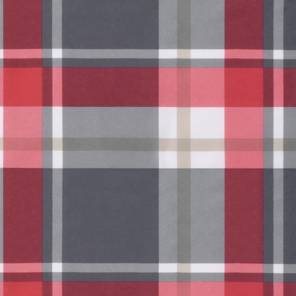 vidaXL Pernă bancă de grădină, roșu carouri, 100x50x3cm, textil Oxford
