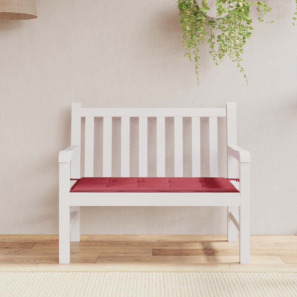 vidaXL Pernă de bancă de grădină, roșu, 120x50x4 cm, textil oxford vidaXL Pernă de bancă de grădină, roșu, 120x50x4 cm, textil oxford