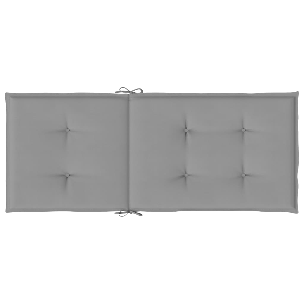vidaXL Perne scaun cu spătar înalt, 6 buc., gri, 120x50x3 cm, textil vidaXL Perne scaun cu spătar înalt, 6 buc., gri, 120x50x3 cm, textil