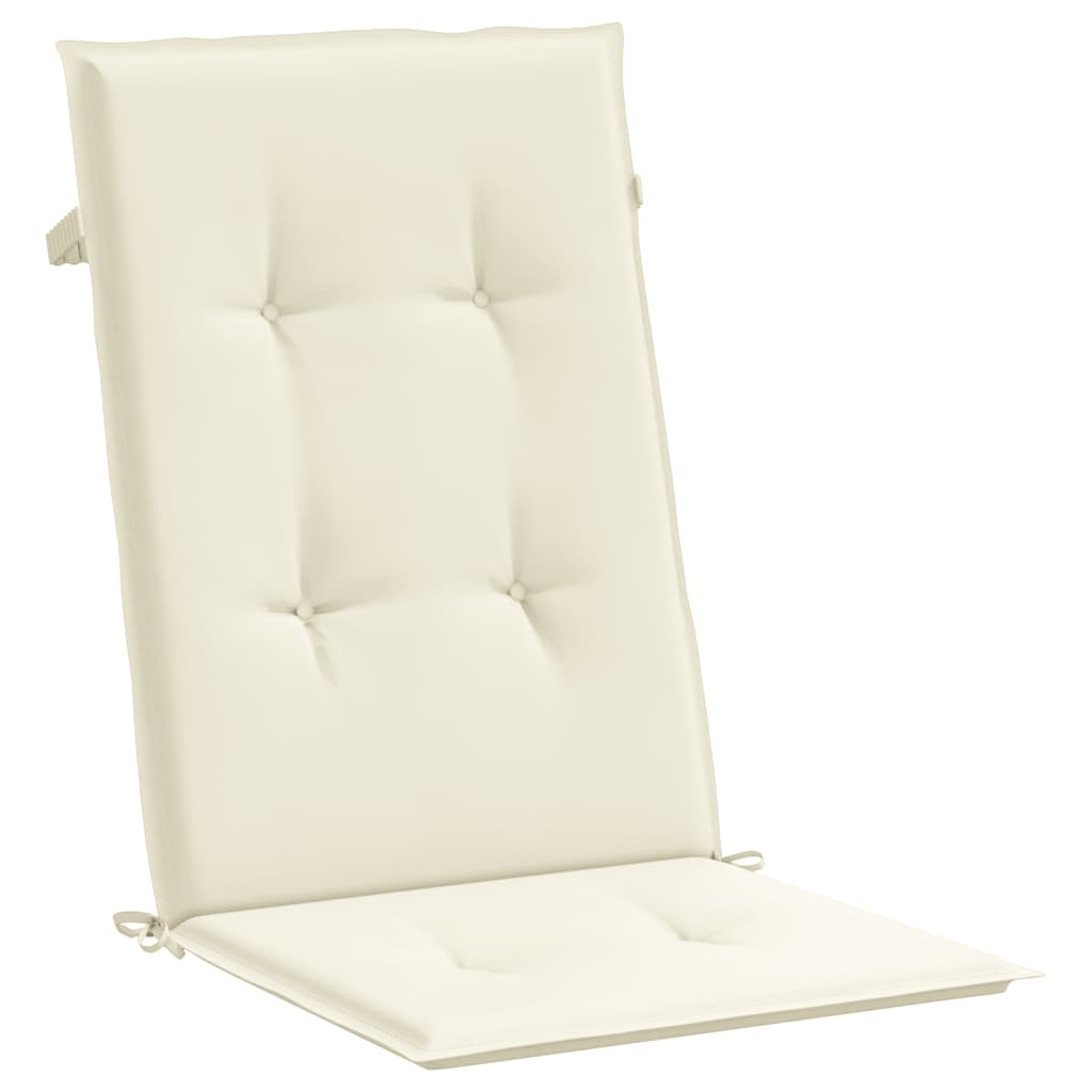 vidaXL Perne scaun cu spătar înalt, 6 buc., crem, 120x50x3 cm, textil vidaXL Perne scaun cu spătar înalt, 6 buc., crem, 120x50x3 cm, textil