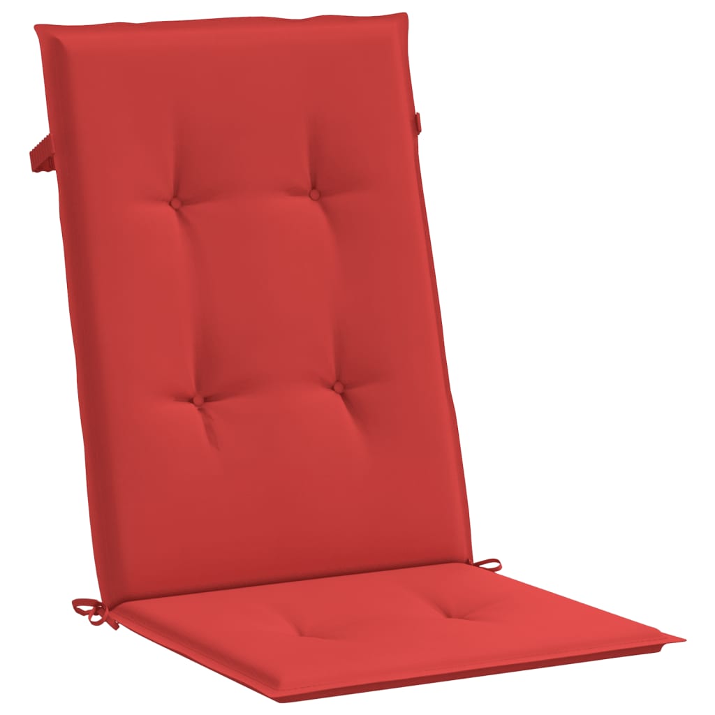 vidaXL Perne scaun cu spătar înalt, 6 buc., roșu, 120x50x3 cm, textil vidaXL Perne scaun cu spătar înalt, 6 buc., roșu, 120x50x3 cm, textil