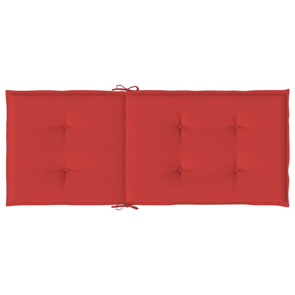 vidaXL Perne scaun cu spătar înalt, 6 buc., roșu, 120x50x3 cm, textil vidaXL Perne scaun cu spătar înalt, 6 buc., roșu, 120x50x3 cm, textil