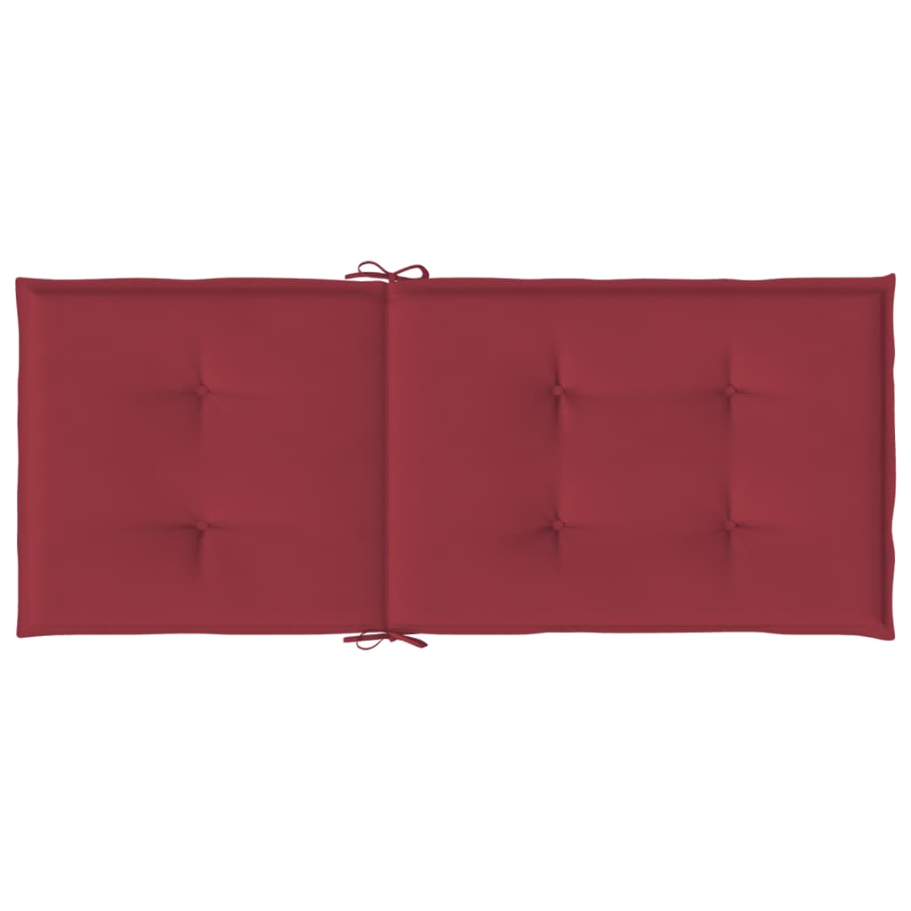 vidaXL Perne scaun cu spătar înalt, 4 buc., roșu, 120x50x3 cm, textil vidaXL Perne scaun cu spătar înalt, 4 buc., roșu, 120x50x3 cm, textil