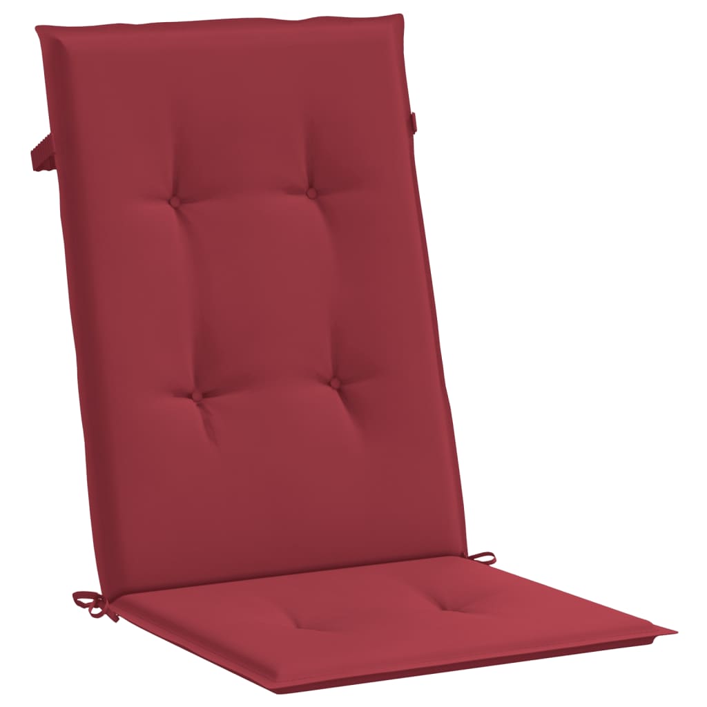 vidaXL Perne scaun cu spătar înalt, 6 buc., roșu, 120x50x3 cm, textil vidaXL Perne scaun cu spătar înalt, 6 buc., roșu, 120x50x3 cm, textil