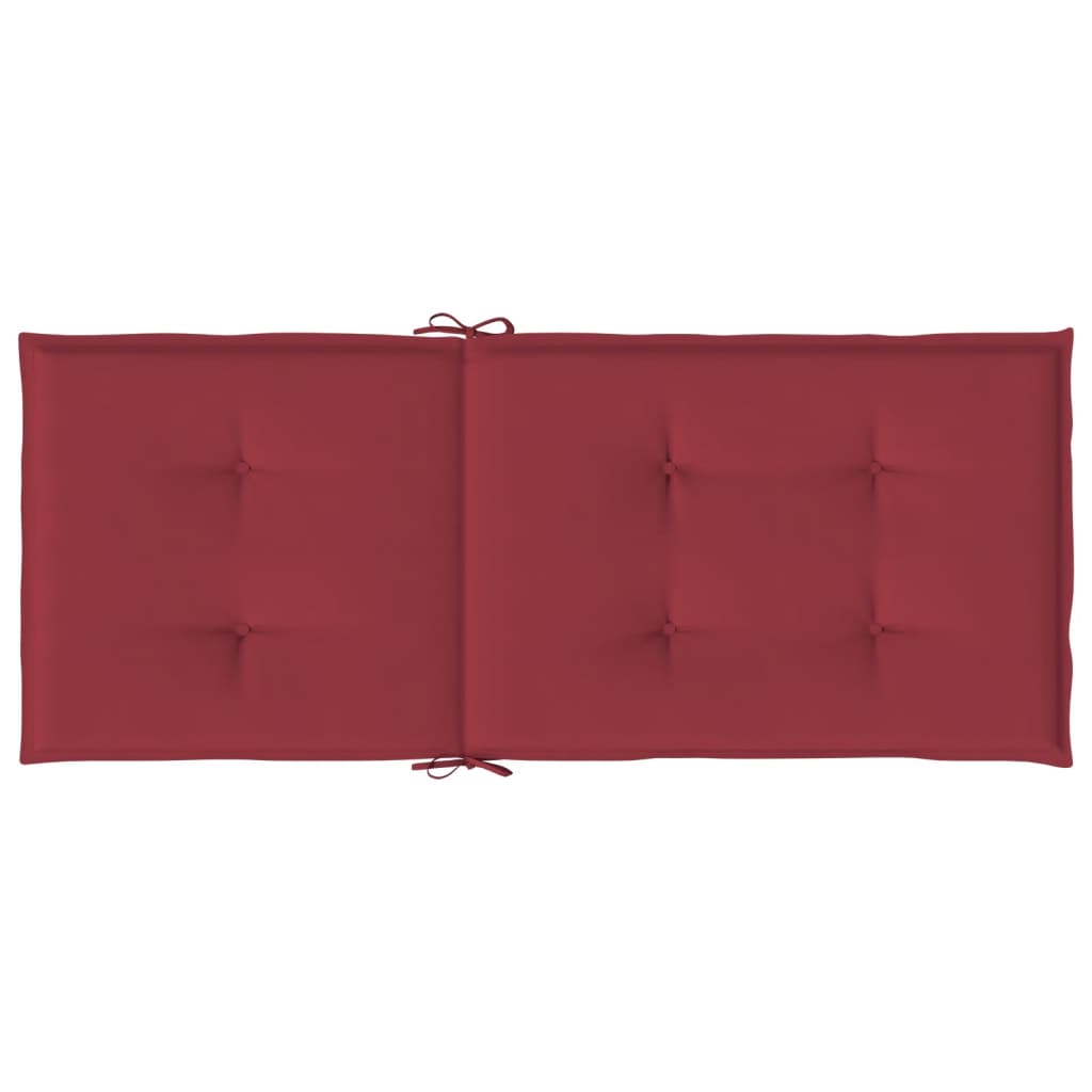 vidaXL Perne scaun cu spătar înalt, 6 buc., roșu, 120x50x3 cm, textil vidaXL Perne scaun cu spătar înalt, 6 buc., roșu, 120x50x3 cm, textil