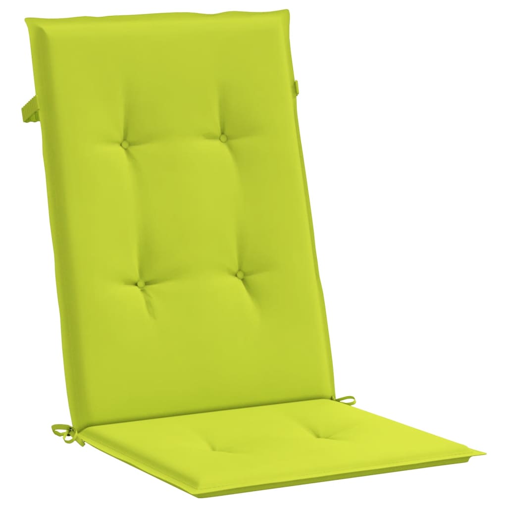 vidaXL Perne scaun cu spătar înalt, 4 buc., verde, 120x50x3 cm, textil vidaXL Perne scaun cu spătar înalt, 4 buc., verde, 120x50x3 cm, textil