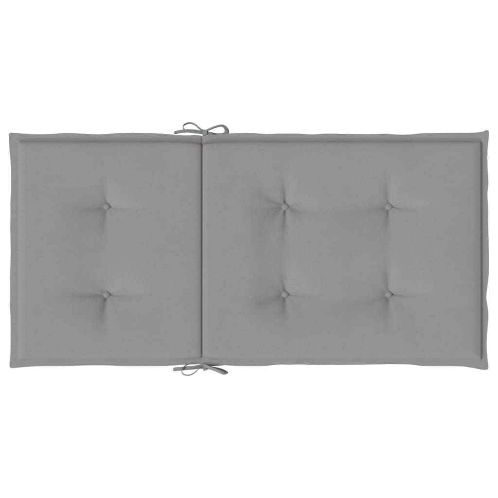 vidaXL Perne scaun cu spătar mic de grădină 6 buc., gri, textil oxford