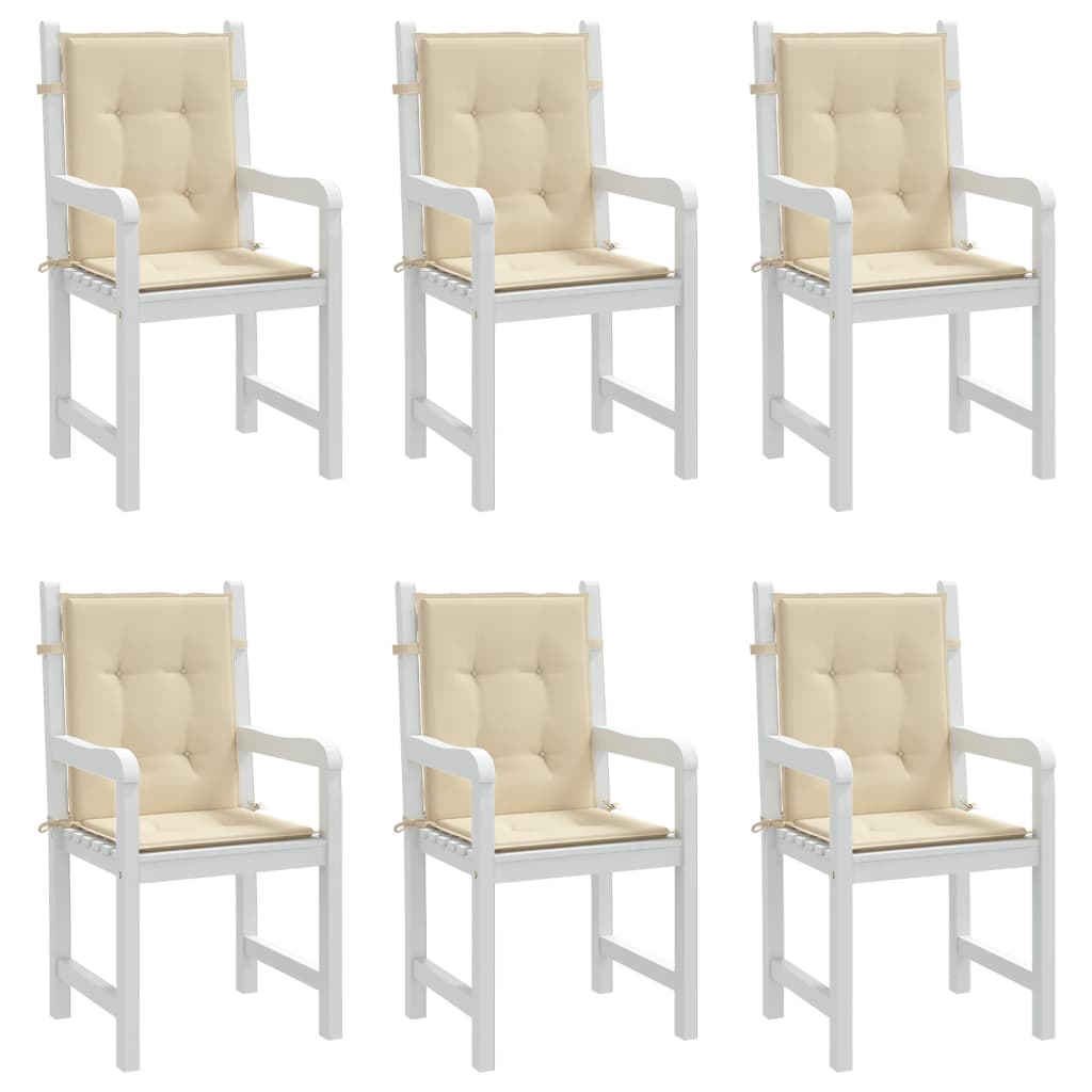 vidaXL Perne cu spătar mic, 6 buc., bej, 100x50x3 cm, textil oxford vidaXL Perne cu spătar mic, 6 buc., bej, 100x50x3 cm, textil oxford