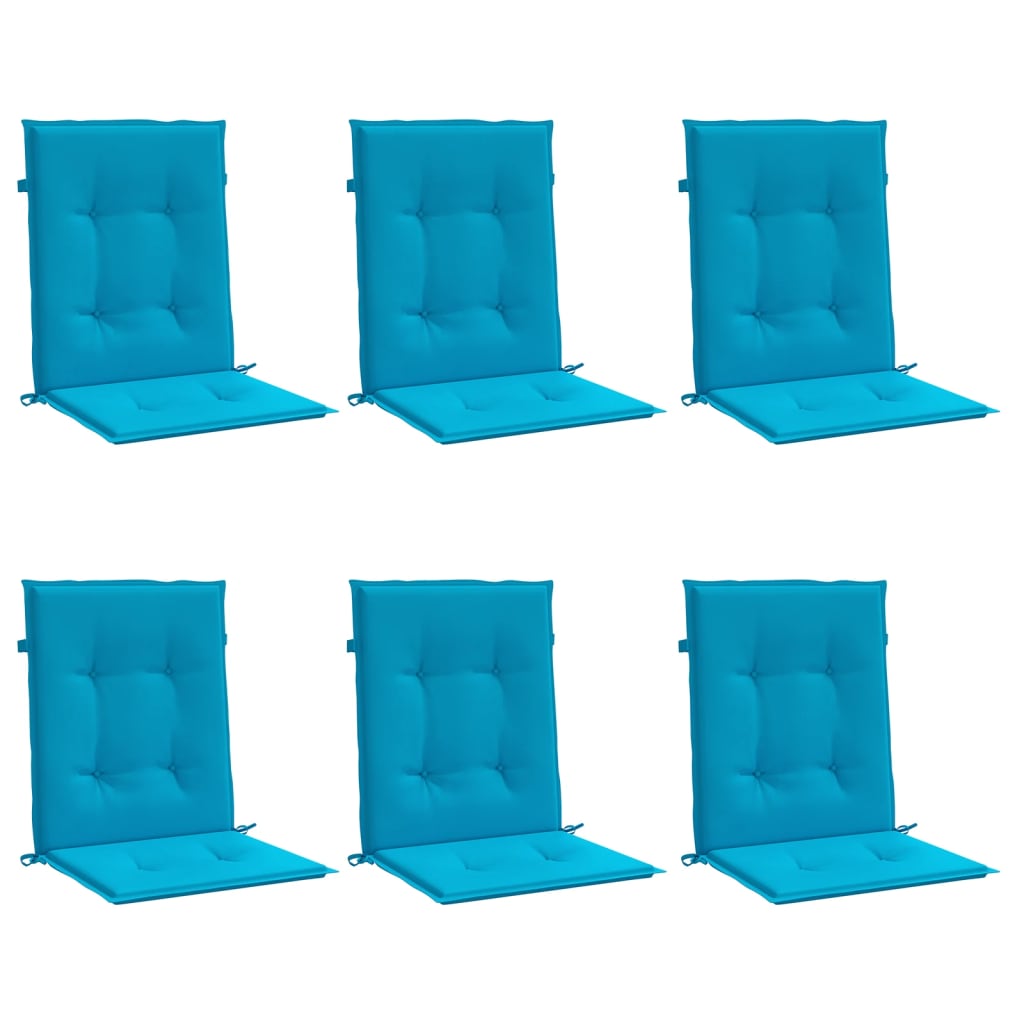 vidaXL Perne cu spătar mic, 6 buc. albastru 100x50x3 cm textil oxford vidaXL Perne cu spătar mic, 6 buc. albastru 100x50x3 cm textil oxford