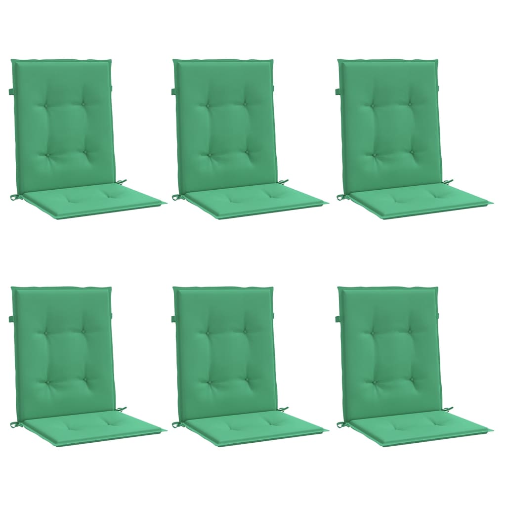 vidaXL Perne cu spătar mic, 6 buc., verde, 100x50x3 cm, textil oxford vidaXL Perne cu spătar mic, 6 buc., verde, 100x50x3 cm, textil oxford