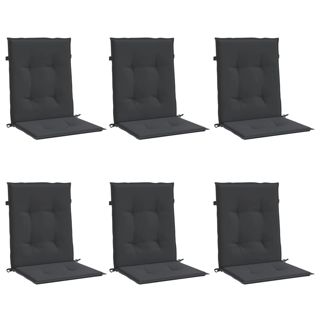 vidaXL Perne cu spătar mic, 6 buc., negru, 100x50x3 cm, textil oxford vidaXL Perne cu spătar mic, 6 buc., negru, 100x50x3 cm, textil oxford