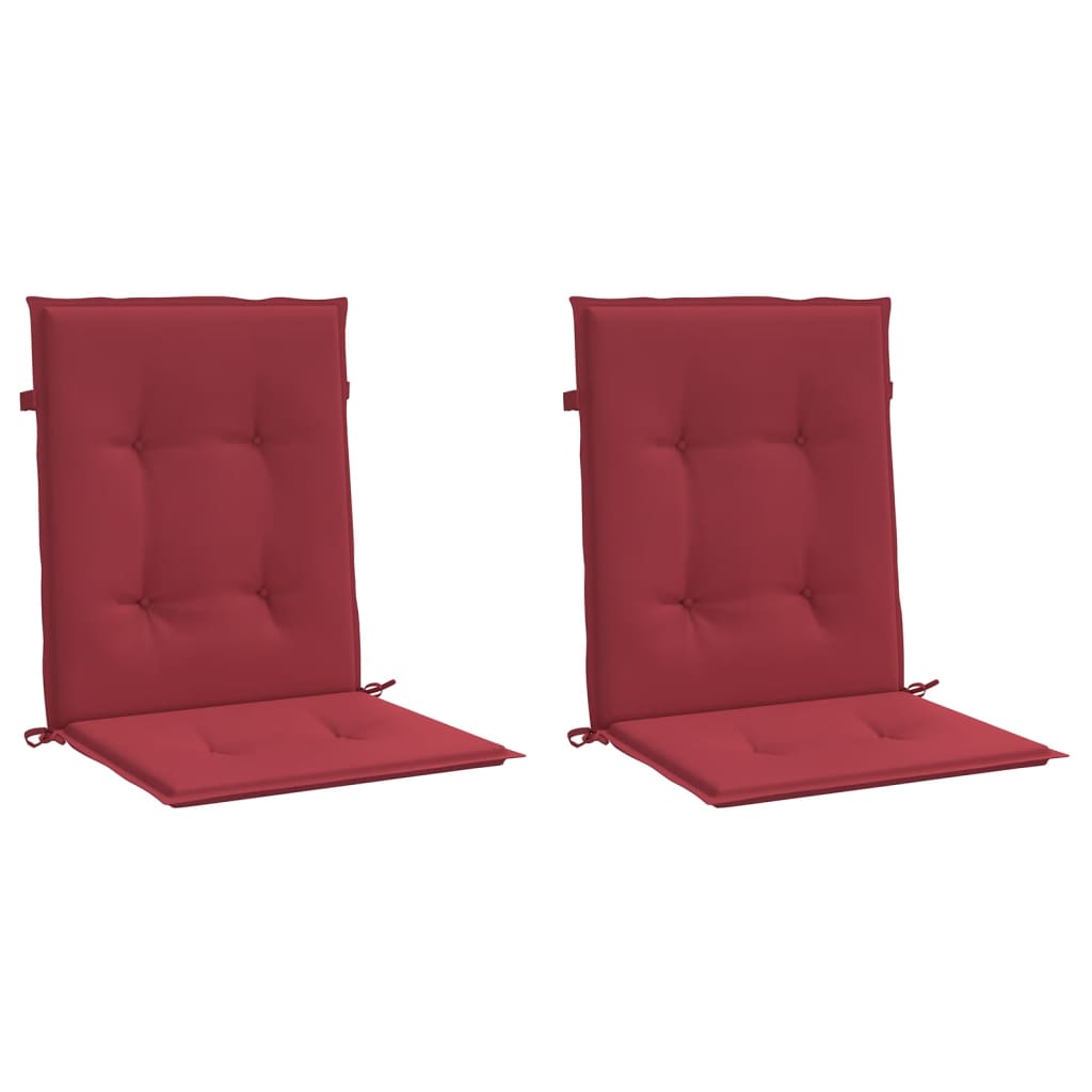 vidaXL Perne cu spătar mic, 2 buc. roșu vin 100x50x3 cm textil oxford vidaXL Perne cu spătar mic, 2 buc. roșu vin 100x50x3 cm textil oxford