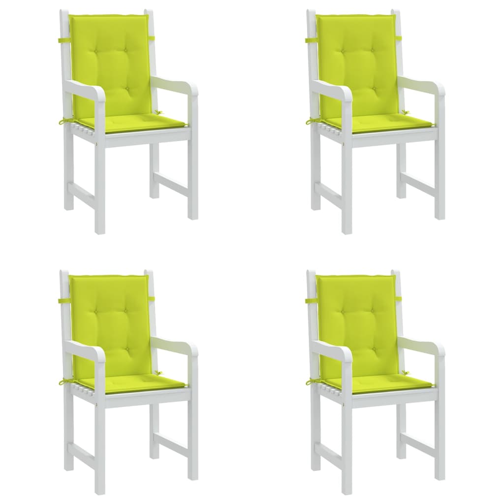 vidaXL Perne cu spătar mic, 4 buc., verde, 100x50x3 cm, textil oxford vidaXL Perne cu spătar mic, 4 buc., verde, 100x50x3 cm, textil oxford