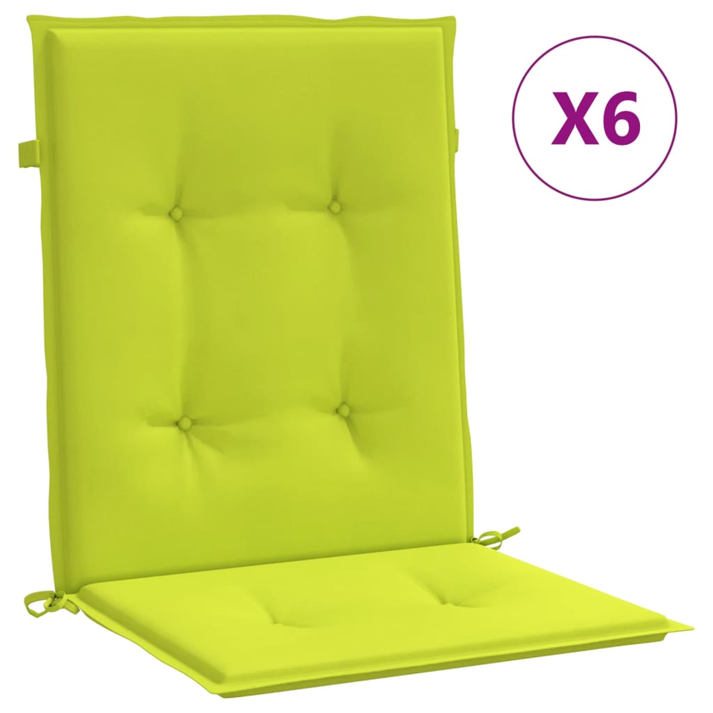vidaXL Perne cu spătar mic, 6 buc., verde, 100x50x3 cm, textil oxford vidaXL Perne cu spătar mic, 6 buc., verde, 100x50x3 cm, textil oxford