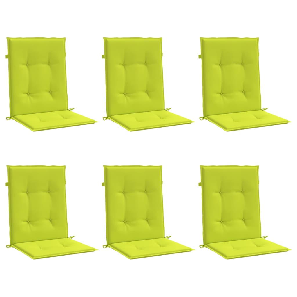 vidaXL Perne cu spătar mic, 6 buc., verde, 100x50x3 cm, textil oxford vidaXL Perne cu spătar mic, 6 buc., verde, 100x50x3 cm, textil oxford