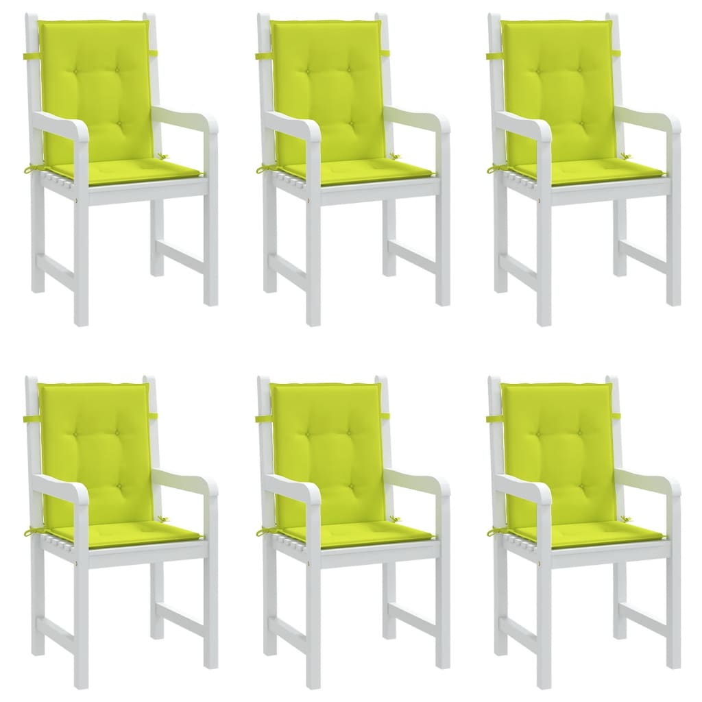 vidaXL Perne cu spătar mic, 6 buc., verde, 100x50x3 cm, textil oxford vidaXL Perne cu spătar mic, 6 buc., verde, 100x50x3 cm, textil oxford