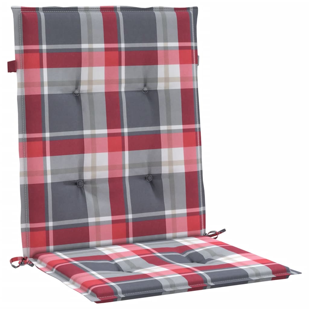 vidaXL Perne cu spătar roșu carouri, 6 buc., 100x50x3cm, textil Oxford vidaXL Perne cu spătar roșu carouri, 6 buc., 100x50x3cm, textil Oxford
