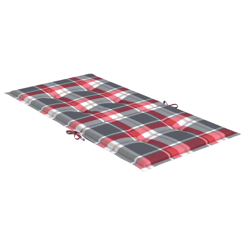 vidaXL Perne cu spătar roșu carouri, 6 buc., 100x50x3cm, textil Oxford vidaXL Perne cu spătar roșu carouri, 6 buc., 100x50x3cm, textil Oxford