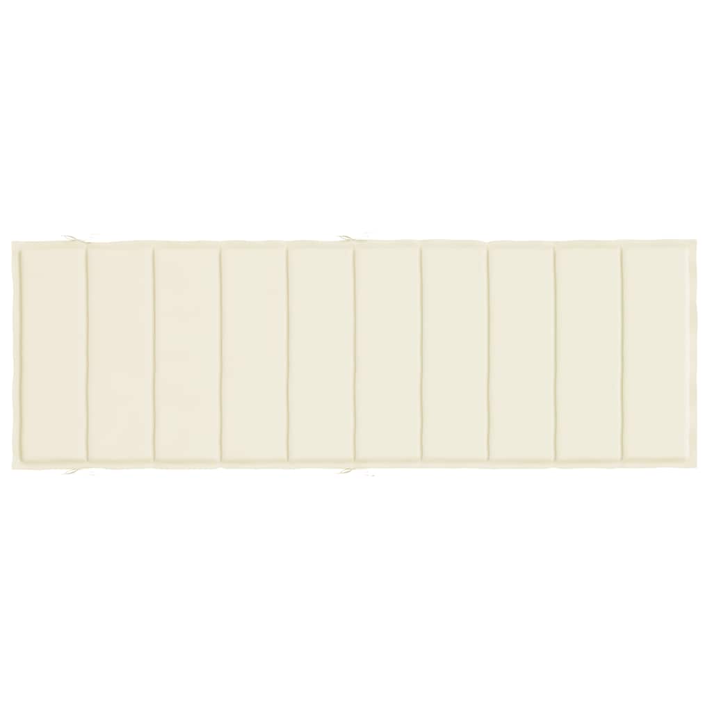 vidaXL Pernă de șezlong, crem, 186x58x4 cm, textil oxford vidaXL Pernă de șezlong, crem, 186x58x4 cm, textil oxford