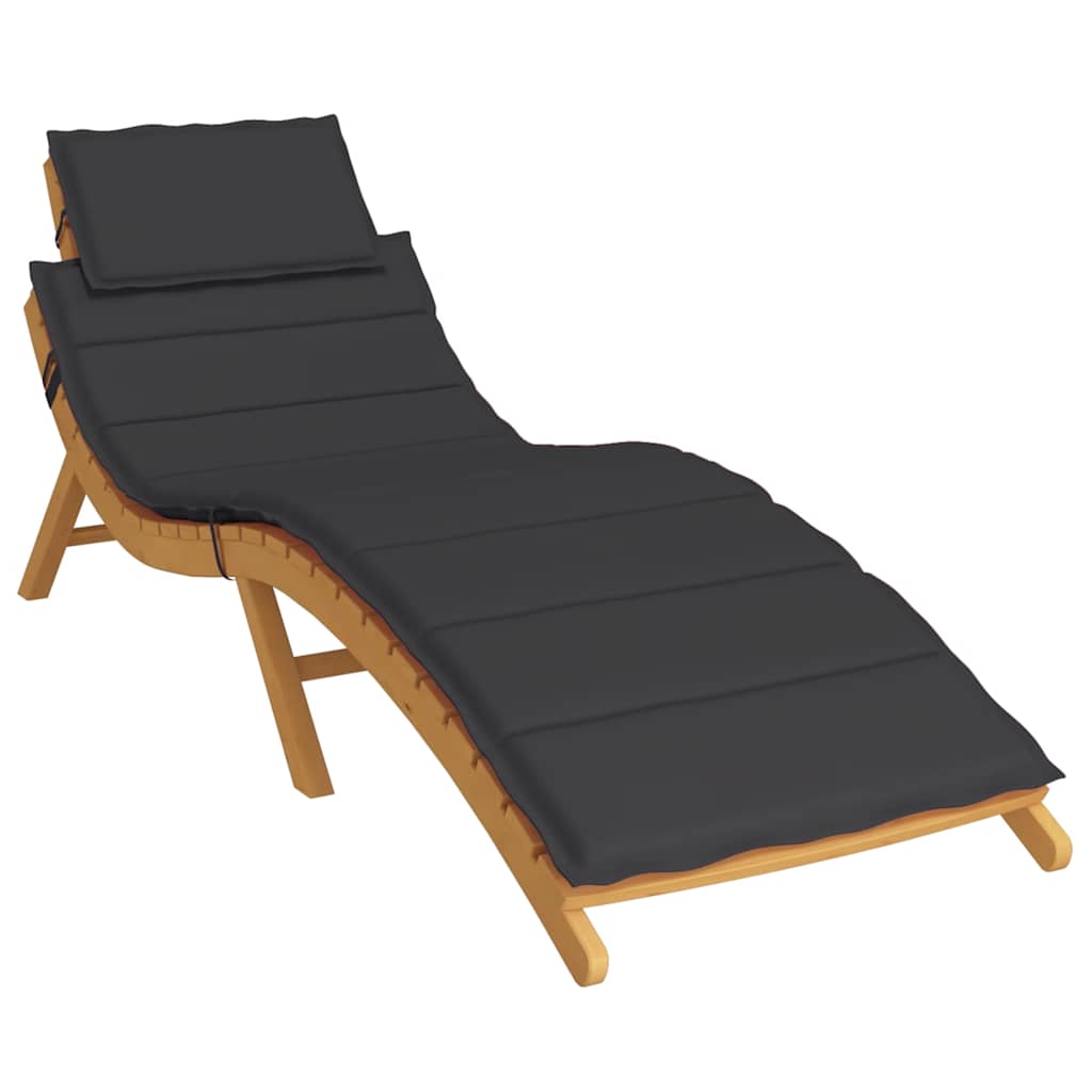 vidaXL Pernă de șezlong, negru, 186x58x4 cm, textil oxford vidaXL Pernă de șezlong, negru, 186x58x4 cm, textil oxford