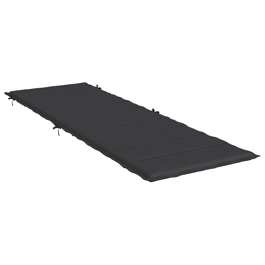 vidaXL Pernă de șezlong, negru, 186x58x4 cm, textil oxford vidaXL Pernă de șezlong, negru, 186x58x4 cm, textil oxford