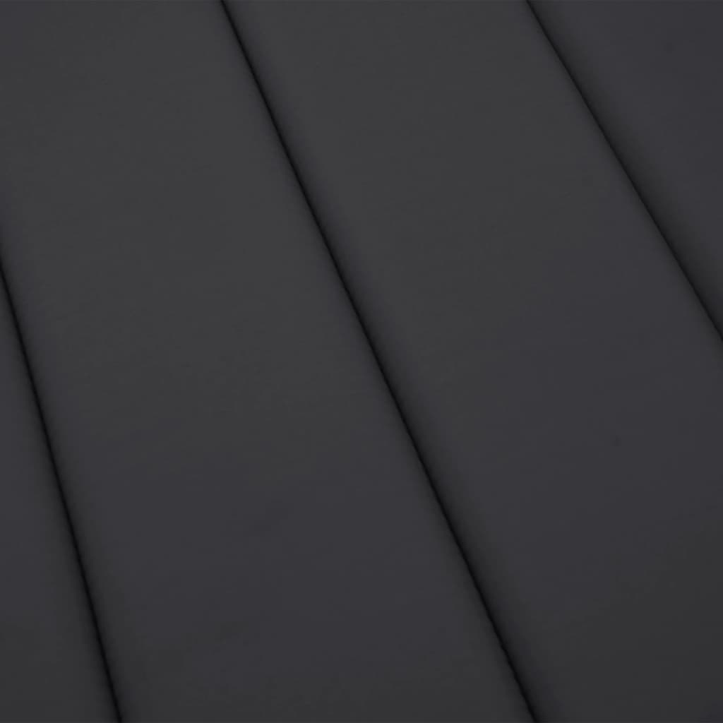 vidaXL Pernă de șezlong, negru, 186x58x4 cm, textil oxford vidaXL Pernă de șezlong, negru, 186x58x4 cm, textil oxford