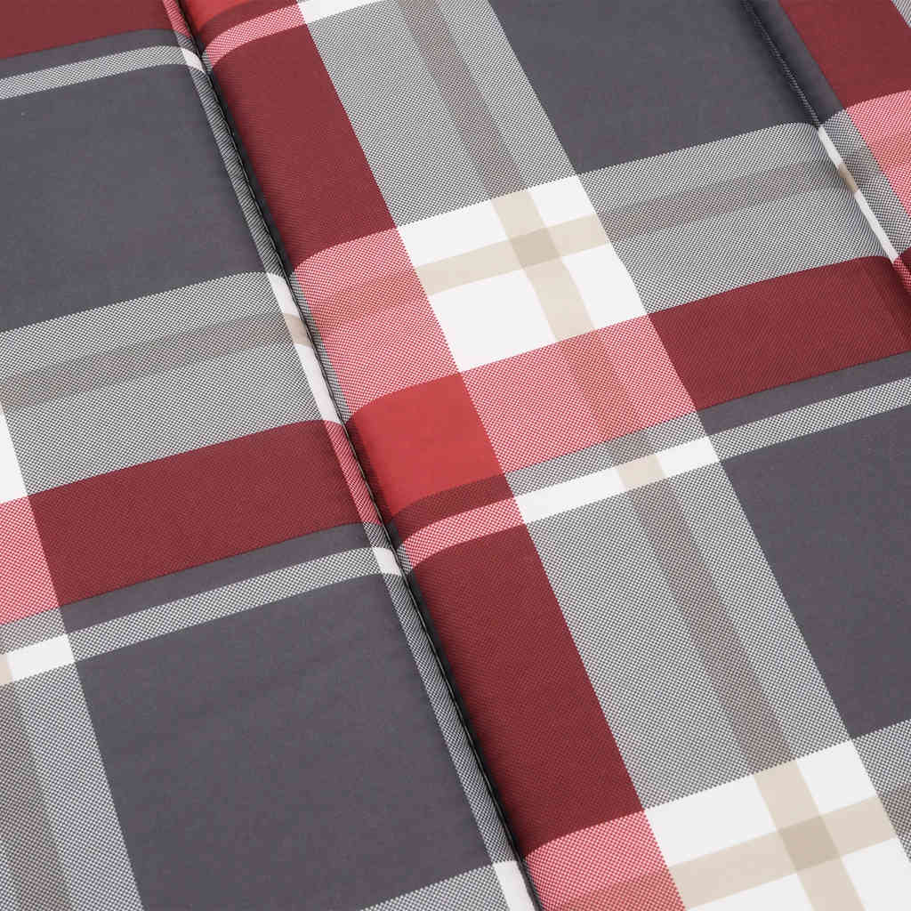 vidaXL Pernă de șezlong, roșu carouri, 186x58x4 cm, textil oxford vidaXL Pernă de șezlong, roșu carouri, 186x58x4 cm, textil oxford