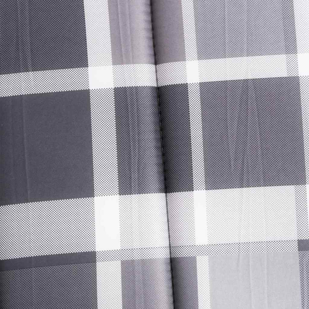 vidaXL Pernă de șezlong, gri carouri, 186x58x4 cm, textil oxford vidaXL Pernă de șezlong, gri carouri, 186x58x4 cm, textil oxford