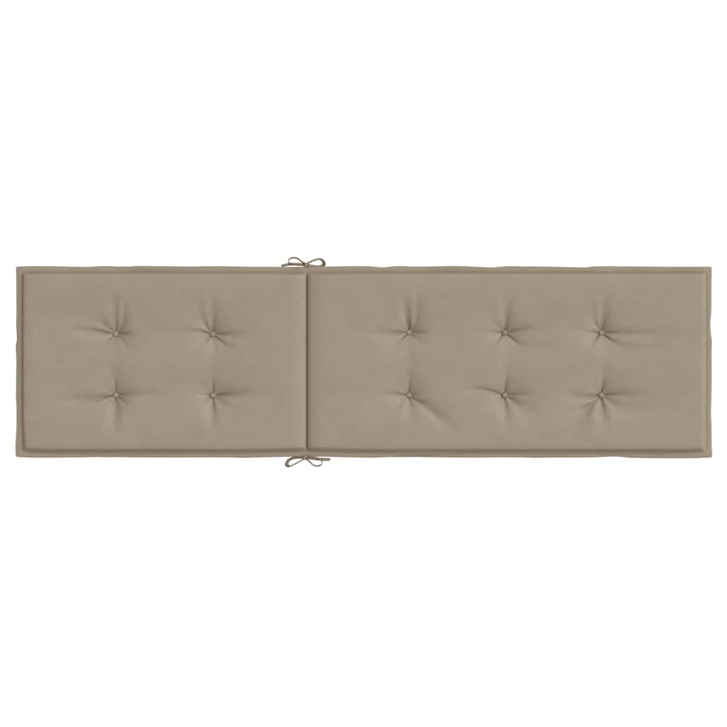 vidaXL Pernă de șezlong, gri taupe, (75+105)x50x4 cm vidaXL Pernă de șezlong, gri taupe, (75+105)x50x4 cm