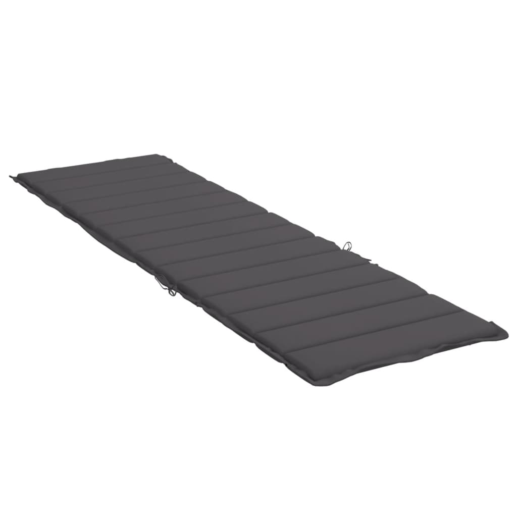 vidaXL Pernă de șezlong, antracit, 200x50x3 cm, textil oxford vidaXL Pernă de șezlong, antracit, 200x50x3 cm, textil oxford