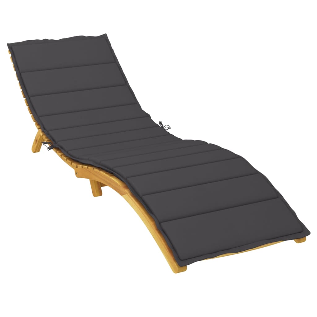 vidaXL Pernă de șezlong, negru, 200x50x3 cm, textil oxford vidaXL Pernă de șezlong, negru, 200x50x3 cm, textil oxford