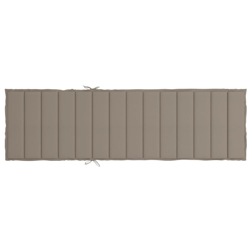 vidaXL Pernă de șezlong, gri taupe, 200x50x3 cm, textil oxford vidaXL Pernă de șezlong, gri taupe, 200x50x3 cm, textil oxford