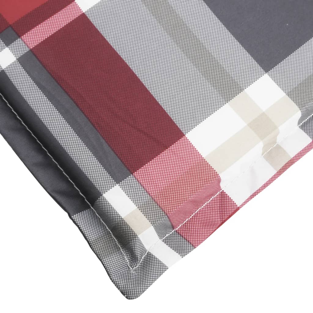 vidaXL Pernă de șezlong, roșu carouri, 200x50x3 cm, textil oxford vidaXL Pernă de șezlong, roșu carouri, 200x50x3 cm, textil oxford