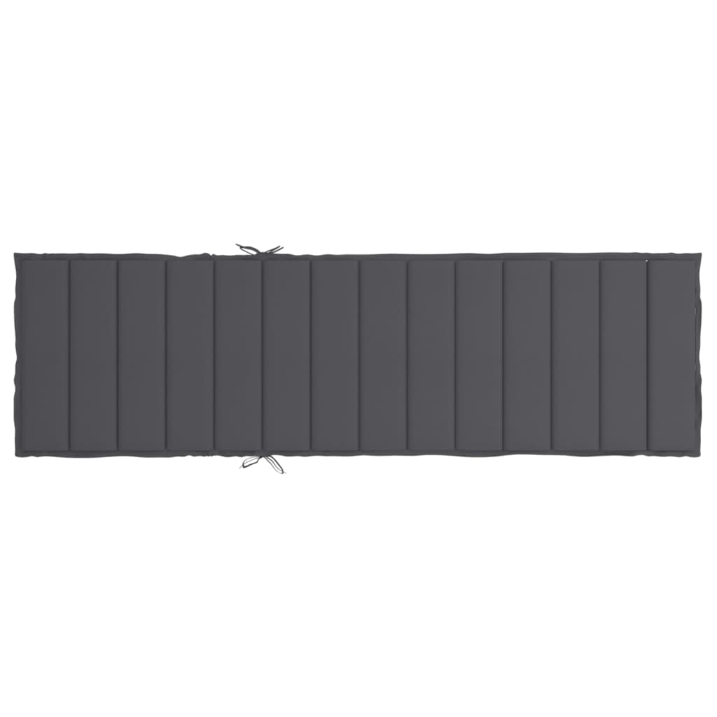 vidaXL Pernă de șezlong, antracit, 200x60x3 cm, textil oxford vidaXL Pernă de șezlong, antracit, 200x60x3 cm, textil oxford