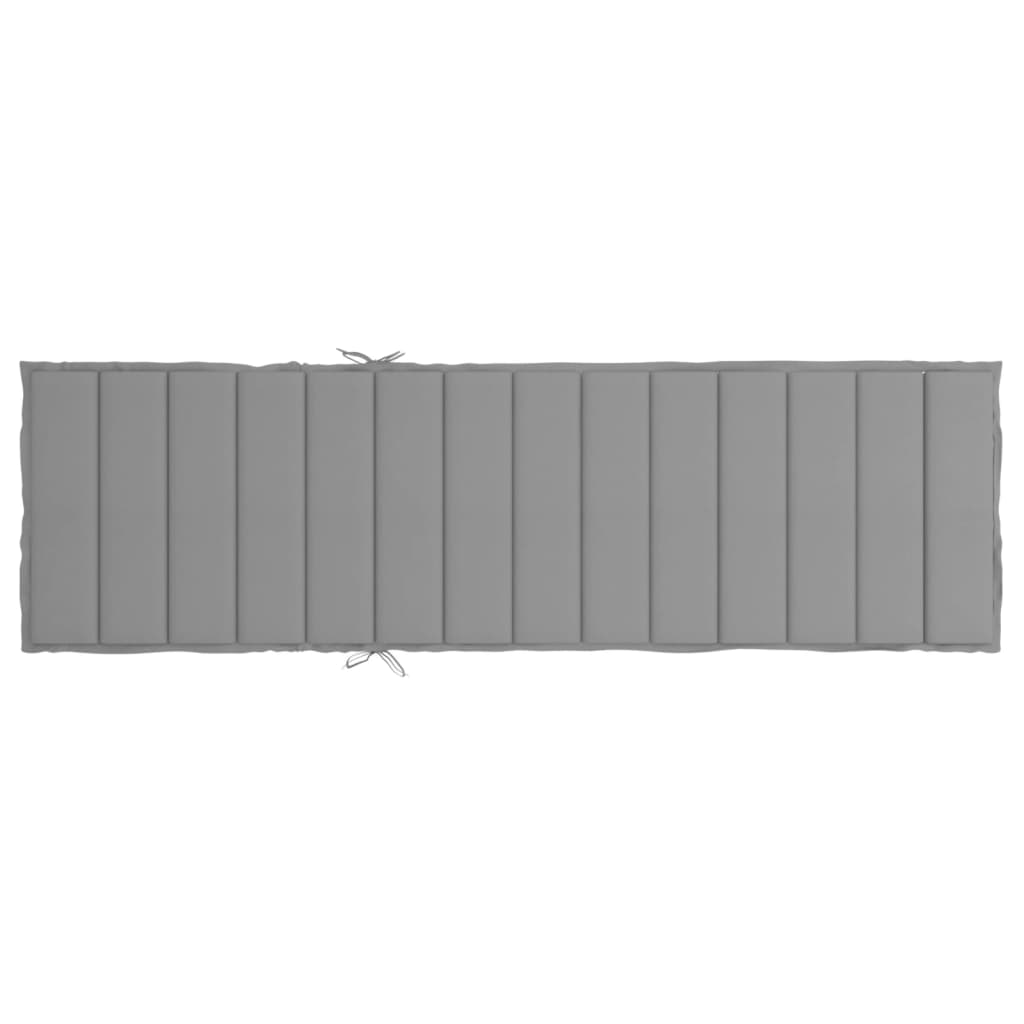 vidaXL Pernă de șezlong, gri, 200x60x3 cm, textil oxford vidaXL Pernă de șezlong, gri, 200x60x3 cm, textil oxford