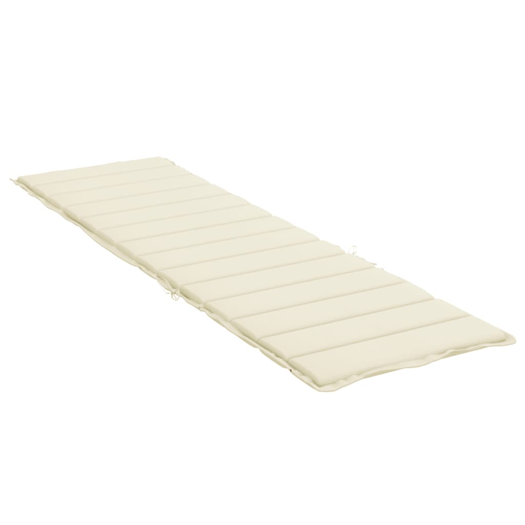 vidaXL Pernă de șezlong, crem, 200x60x3 cm, textil oxford vidaXL Pernă de șezlong, crem, 200x60x3 cm, textil oxford