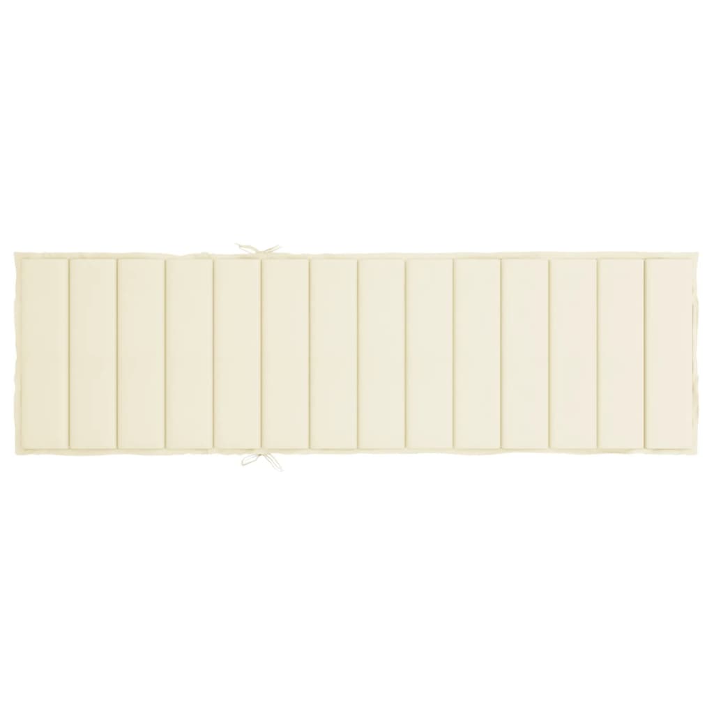 vidaXL Pernă de șezlong, crem, 200x60x3 cm, textil oxford vidaXL Pernă de șezlong, crem, 200x60x3 cm, textil oxford