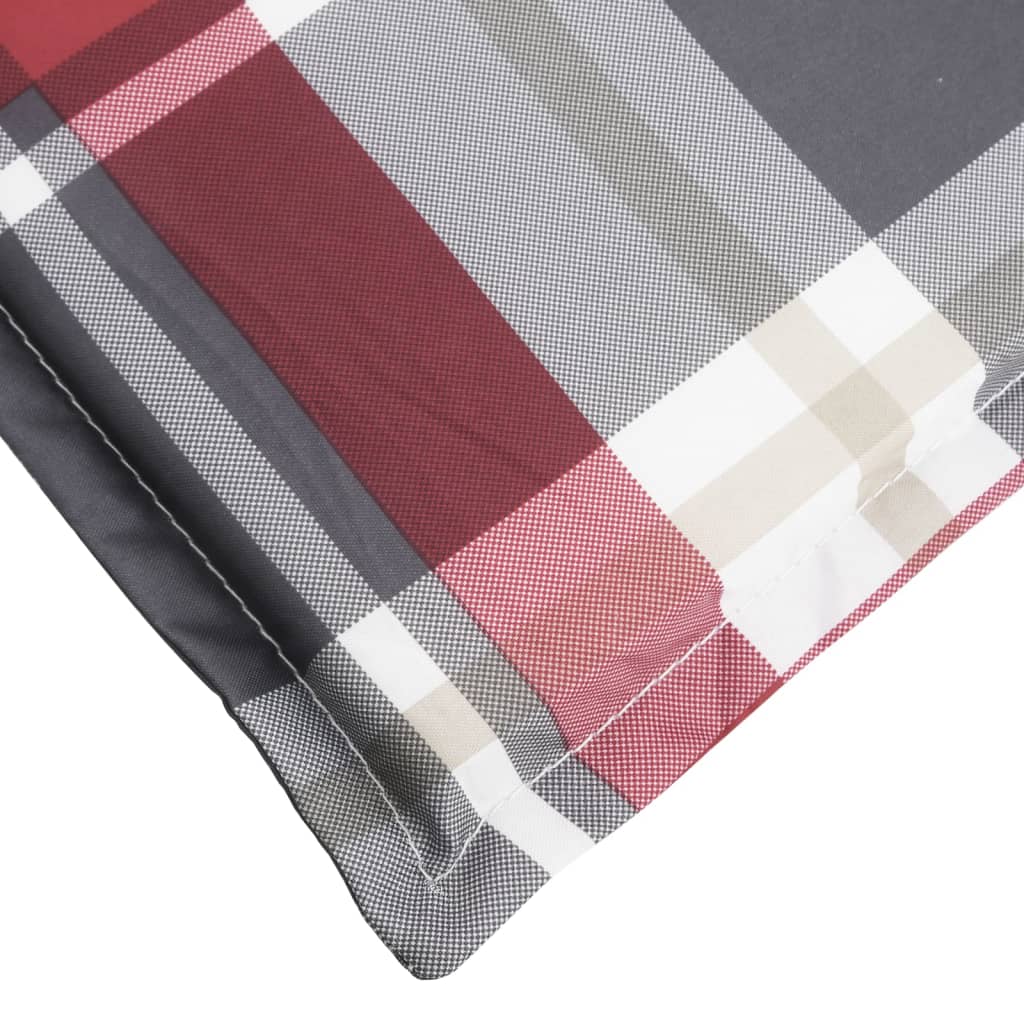 vidaXL Pernă de șezlong, roșu carouri, 200x60x3 cm, textil oxford vidaXL Pernă de șezlong, roșu carouri, 200x60x3 cm, textil oxford