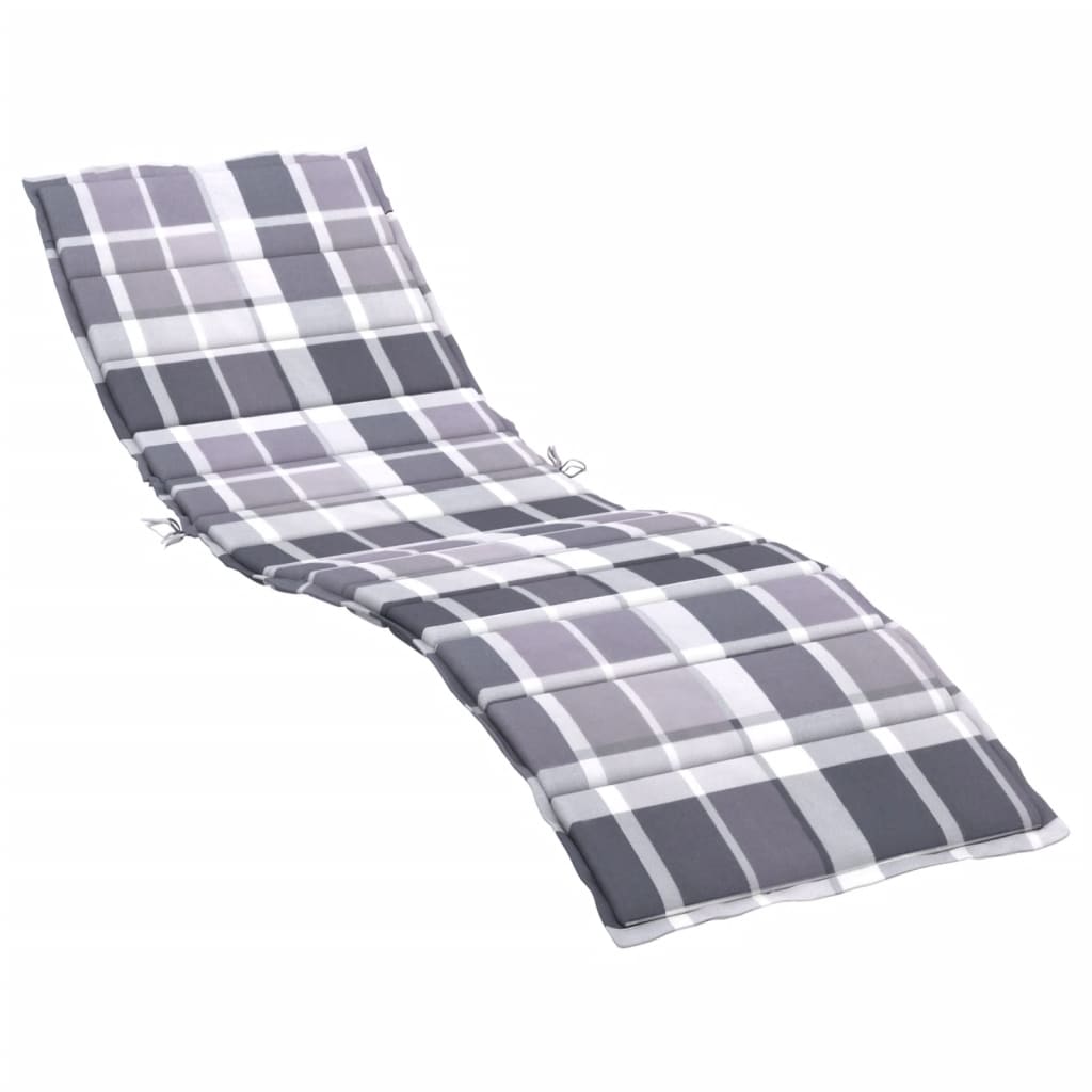 vidaXL Pernă de șezlong, roșu carouri, 200x60x3 cm, textil oxford vidaXL Pernă de șezlong, roșu carouri, 200x60x3 cm, textil oxford