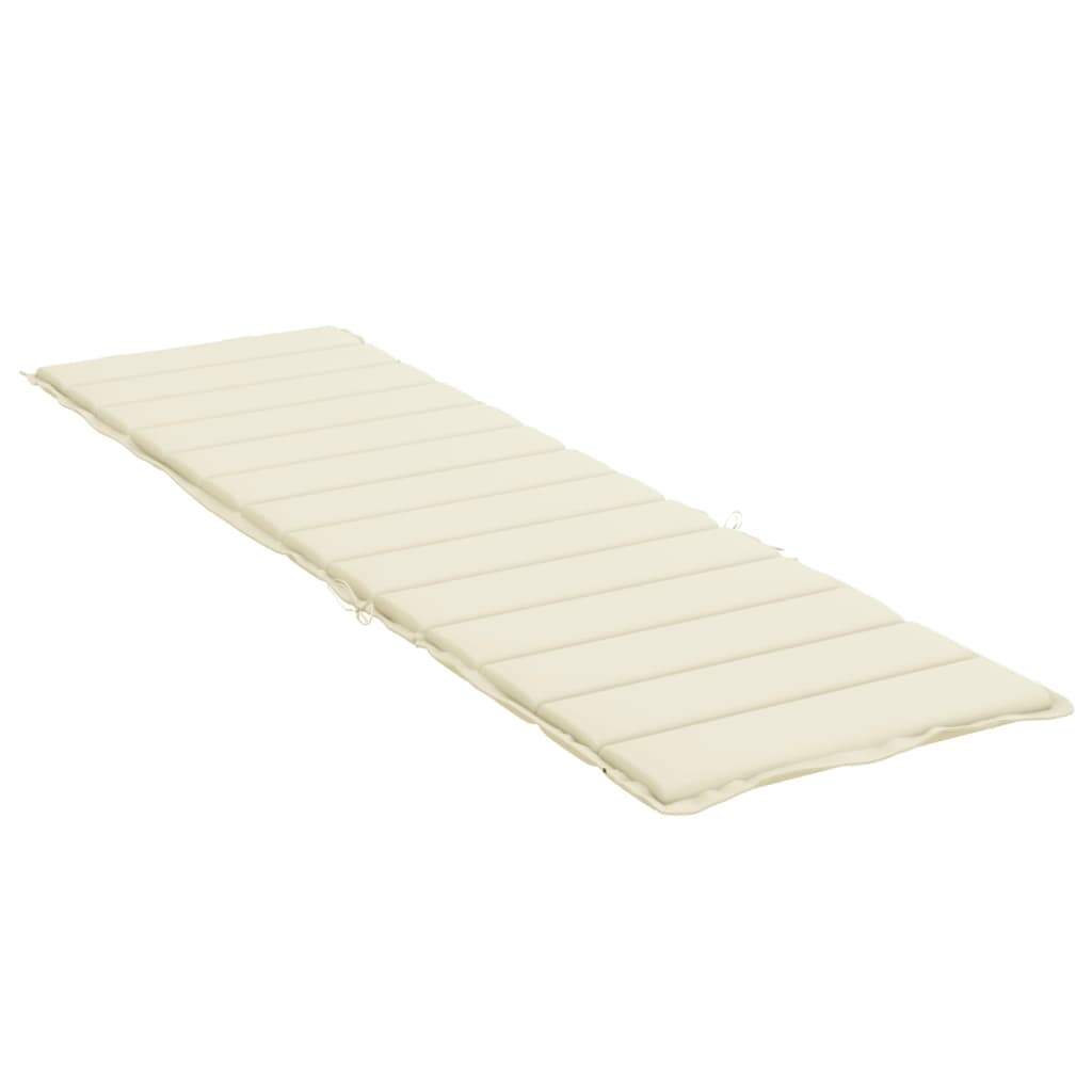 vidaXL Pernă de șezlong, crem, 200x70x3 cm, textil oxford vidaXL Pernă de șezlong, crem, 200x70x3 cm, textil oxford