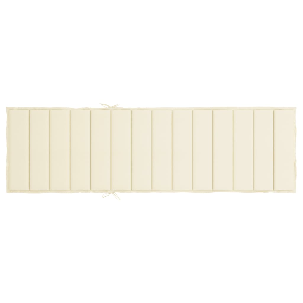 vidaXL Pernă de șezlong, crem, 200x70x3 cm, textil oxford vidaXL Pernă de șezlong, crem, 200x70x3 cm, textil oxford