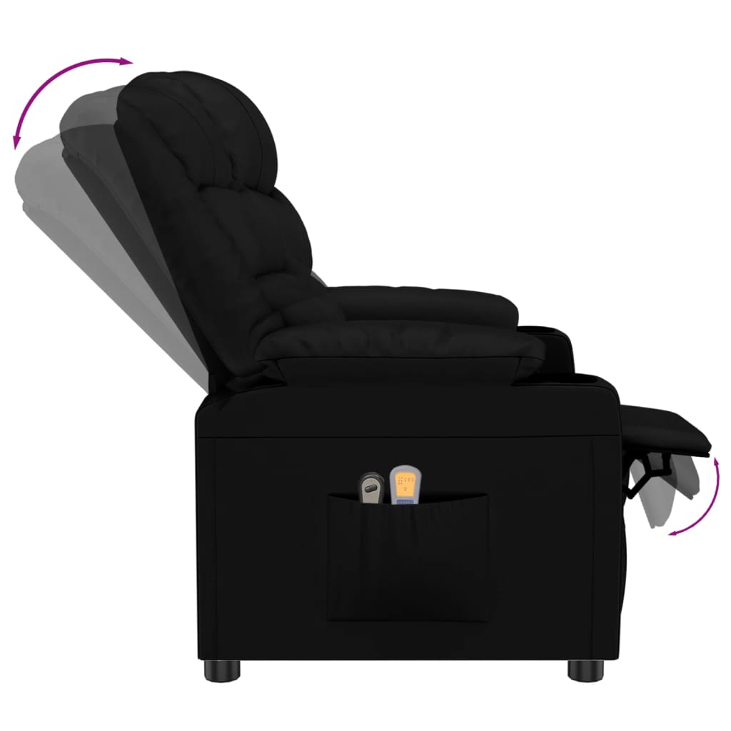 vidaXL Fotoliu de masaj electric, negru, piele ecologică vidaXL Fotoliu de masaj electric, negru, piele ecologică
