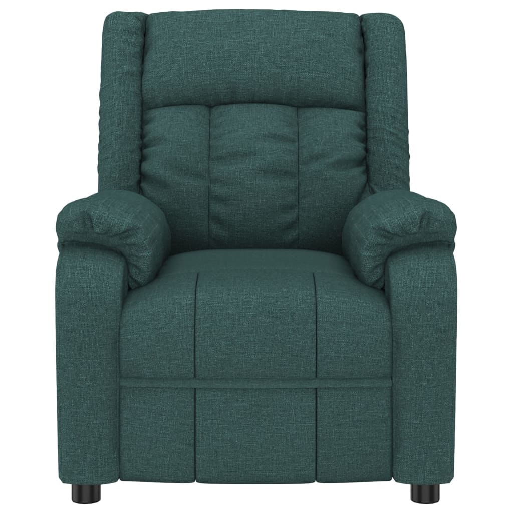 vidaXL Fotoliu de masaj electric, verde închis, material textil vidaXL Fotoliu de masaj electric, verde închis, material textil