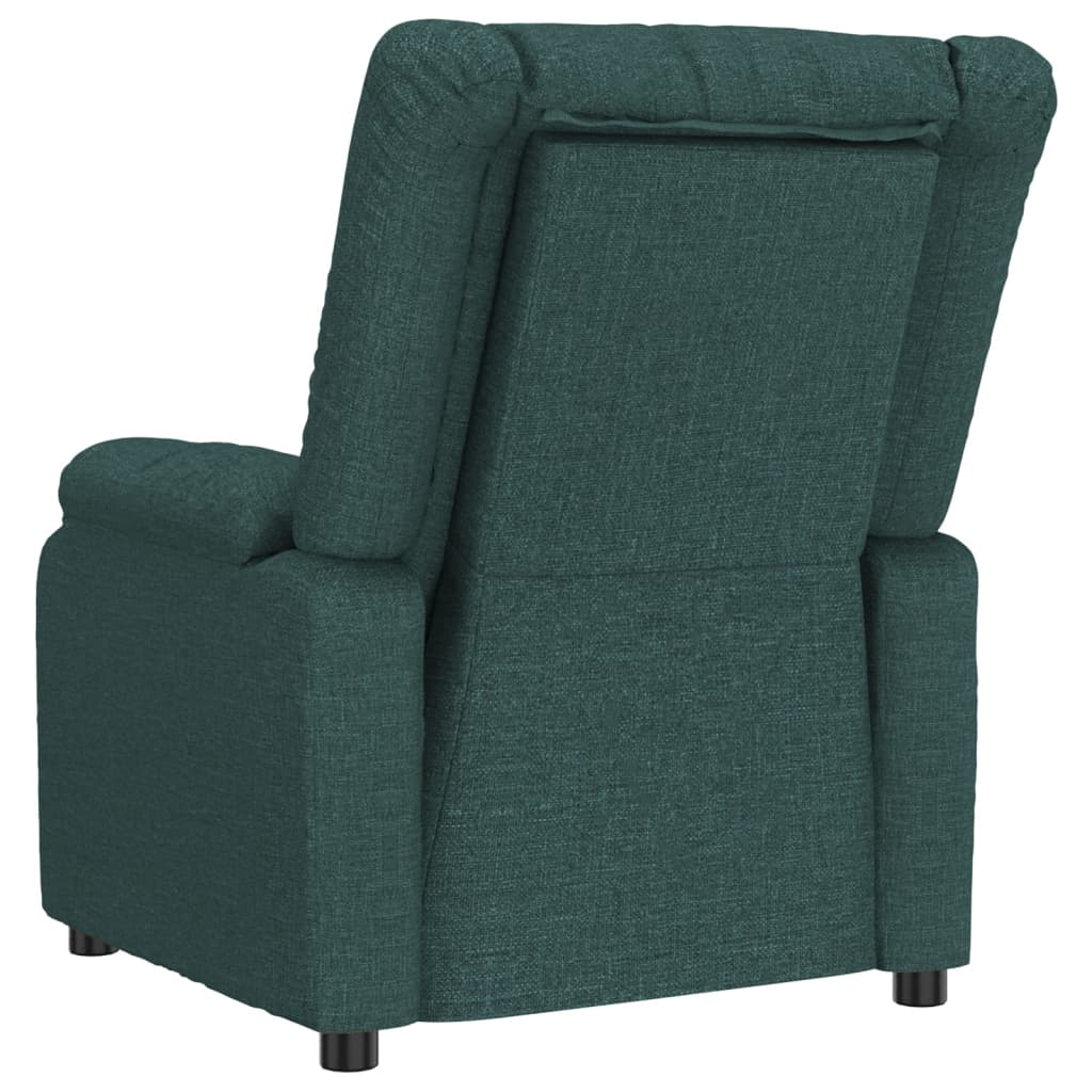 vidaXL Fotoliu de masaj electric, verde închis, material textil vidaXL Fotoliu de masaj electric, verde închis, material textil