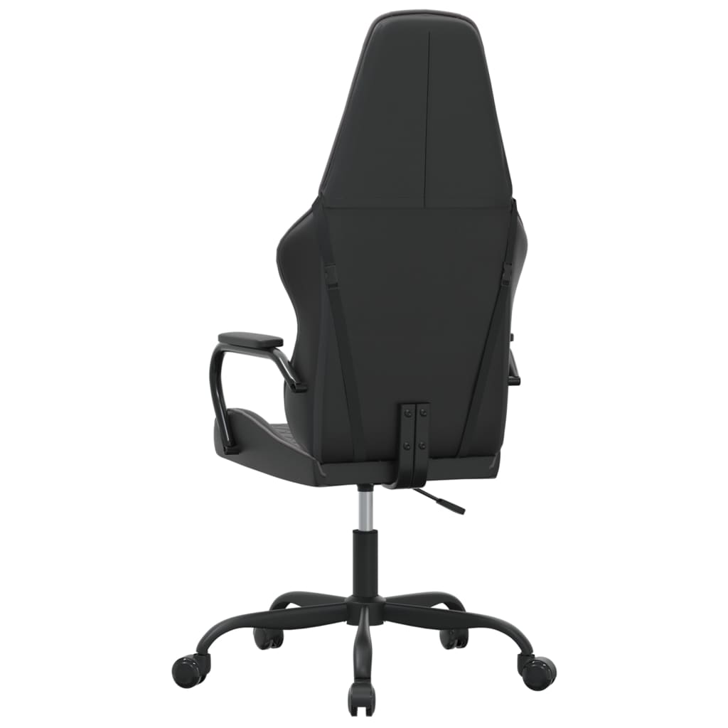 vidaXL Scaun de jocuri, negru și gri, piele ecologică vidaXL Scaun de jocuri, negru și gri, piele ecologică