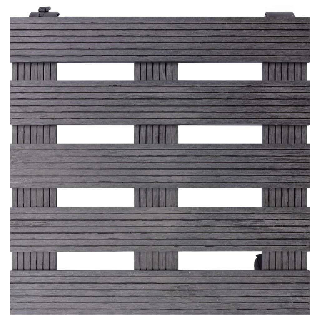 vidaXL Cărucioare pentru plante, 4 buc., gri, 30x30x7,5 cm, WPC vidaXL Cărucioare pentru plante, 4 buc., gri, 30x30x7,5 cm, WPC