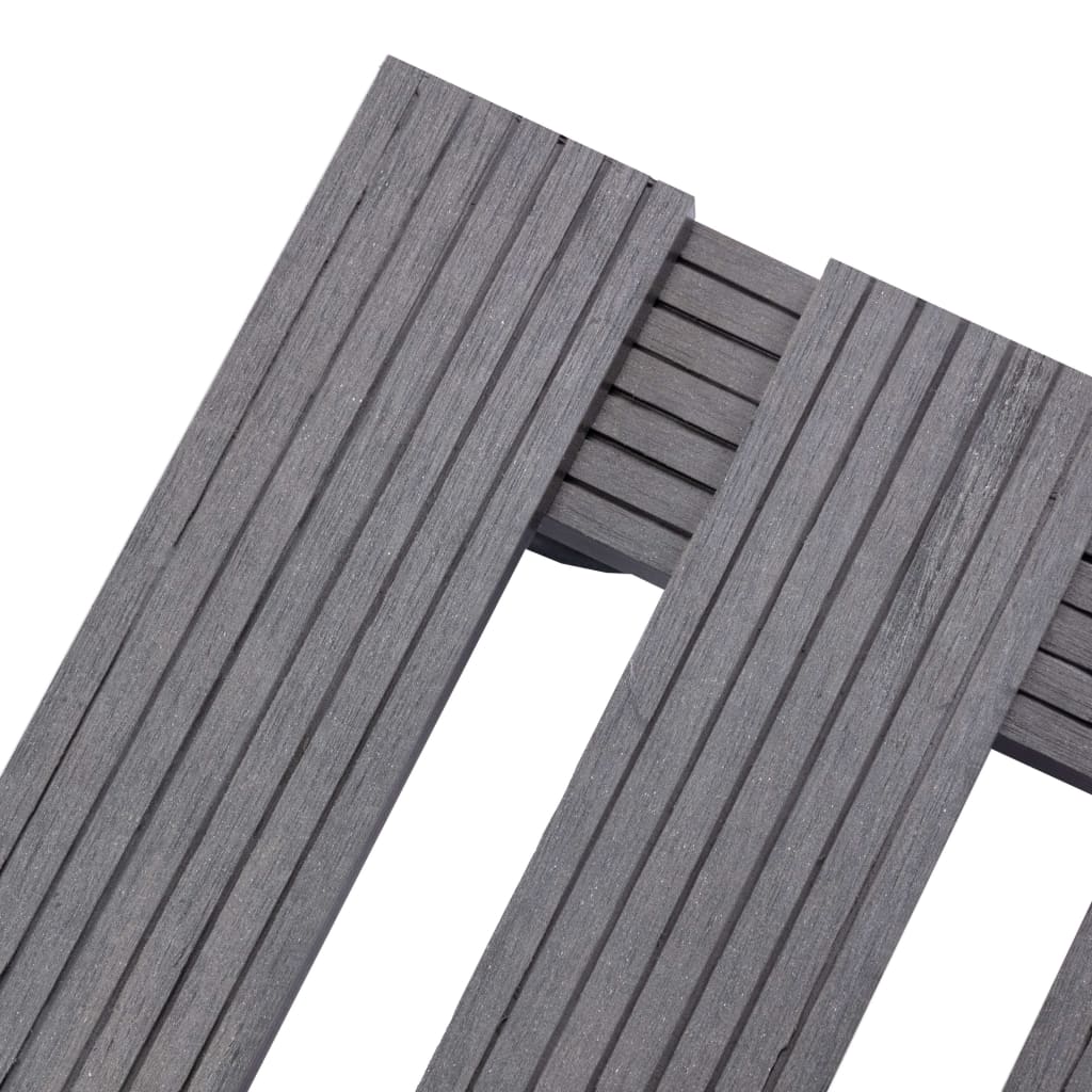 vidaXL Cărucioare pentru plante, 4 buc., gri, 30x30x7,5 cm, WPC vidaXL Cărucioare pentru plante, 4 buc., gri, 30x30x7,5 cm, WPC