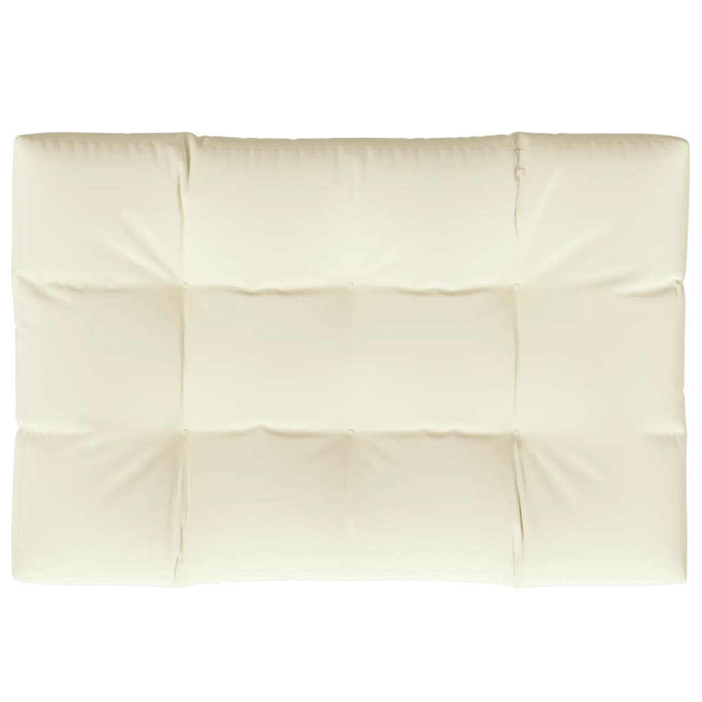 vidaXL Pernă pentru paleți, crem, 120x80x12 cm, material textil