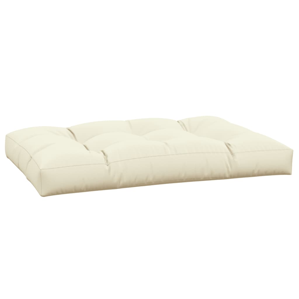 vidaXL Pernă pentru paleți, crem, 120x80x12 cm, material textil
